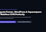 migrate framer wordpress squarespace website to webflow cms website perfectly